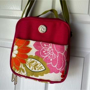 Spartina 449 | Pink Carson Cottage Lunch Tote pink/green/ flower pattern
